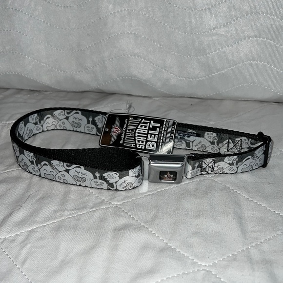 Buckle Down Kids High Five Ghost Stacked Seatbelt Belt NWT - Picture 3 of 9
